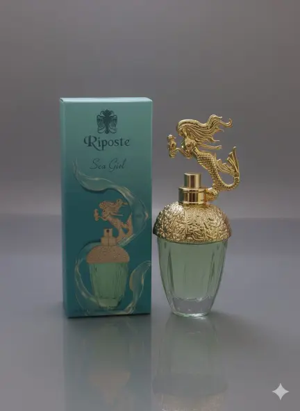 Denizlerin Kraliçesi: Şık Figürlü ve Turkuaz Kutulu Özel Parfüm
