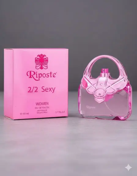 Riposte 2/2 Sexy: Çanta Tasarımlı Şeffaf Pembe Kadın Parfümü