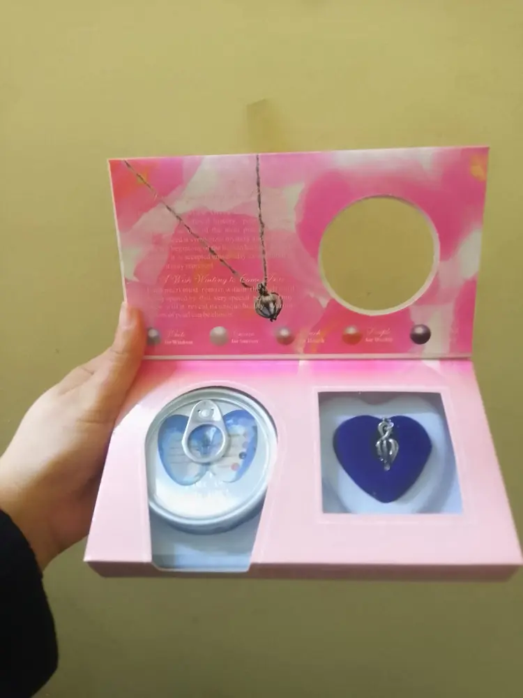 Gerçek İnci İstiridye Kolye Seti - Sihirli İnci Kolye ve Şans Dilek Seti