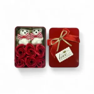 Güllü Ayıcık Metal Kutu