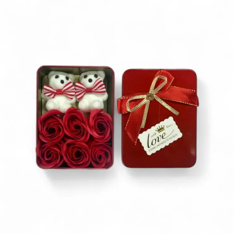 Güllü Ayıcık Metal Kutu