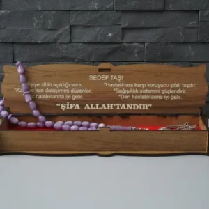 Ahşap Kutulu Sedef Taşı Tesbih